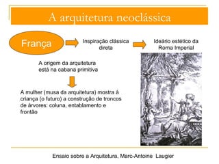 A arquitetura neoclássica 
Encomendadores 
Encomenda pública 
Encomenda privada 
Capitólio de Washington Chiswick House, Londres 
 