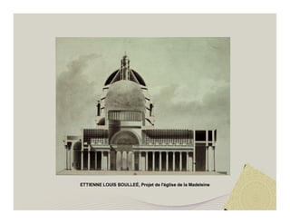 ETTIENNE LOUIS BOULLEÉ, Projet de l'église de la Madeleine 
 