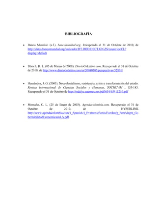 Neo colonialismo económico 