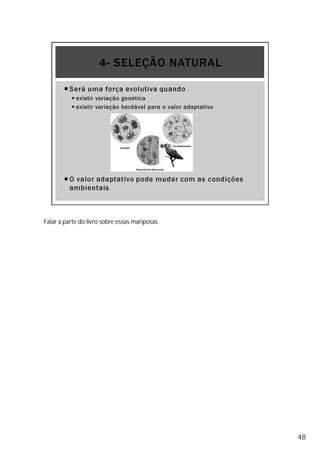 Falar a parte do livro sobre essas mariposas.
48
 