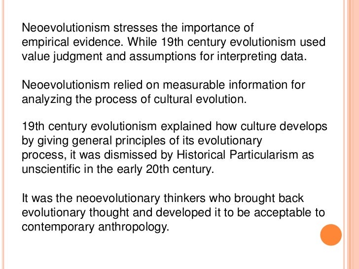what is evolutionism in anthropology
