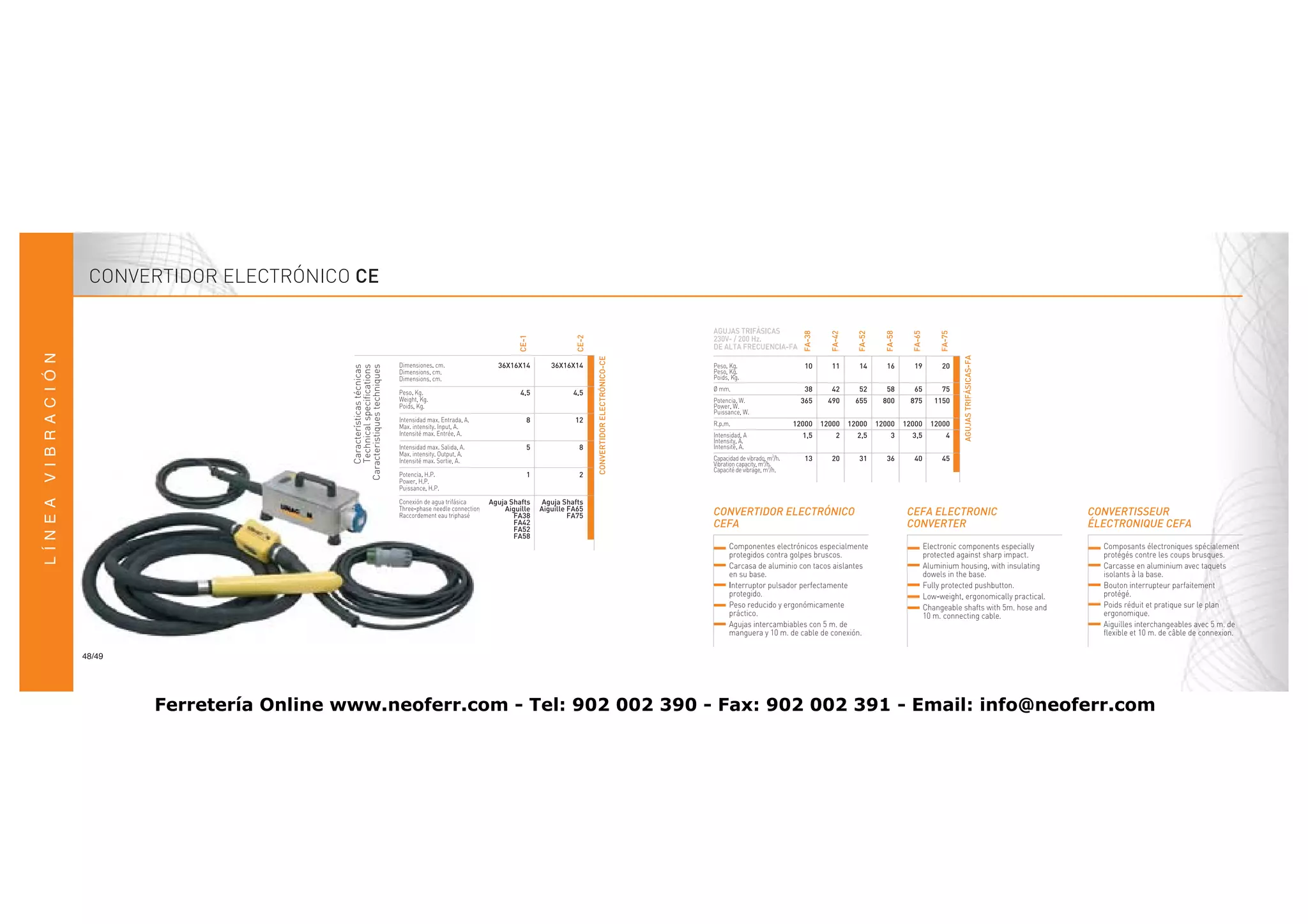 CONVERTIDOR ELECTRÓNICO CE




48/49




        Ferretería Online www.neoferr.com - Tel: 902 002 390 - Fax: 902 002 391 - Email: info@neoferr.com
 