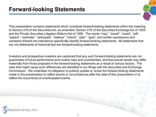 Forward-looking Statements
This presentation contains statements which constitute forward-looking statements within the meaning
of Section 27A of the Securities Act, as amended; Section 21E of the Securities Exchange Act of 1934;
and the Private Securities Litigation Reform Act of 1995. The words “may”, “would”, “could”, “will”,
“expect”, “estimate”, “anticipate”, “believe”, “intend”, “plan”, “goal”, and similar expressions and
variations thereof are intended to specifically identify forward-looking statements. All statements that
are not statements of historical fact are forward-looking statements.
Investors and prospective investors are cautioned that any such forward-looking statements are not
guarantees of future performance and involve risks and uncertainties, and that actual results may differ
materially from those projected in the forward-looking statements as a result of various factors. The
risks that might cause such differences are identified in our filings with the Securities and Exchange
Commission. We undertake no obligation to publicly update or revise the forward looking statements
made in this presentation to reflect events or circumstances after the date of this presentation or to
reflect the occurrence of unanticipated events.
2
 