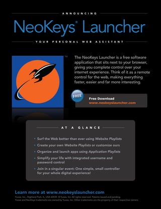 NeoKeys Launcher Announcement