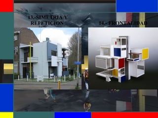 13.-SIMETRIA Y
REPETICION 14.- FRONTALIDAD
 