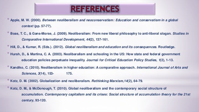 Neoliberal education ppt