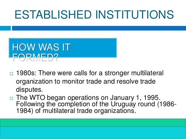 Multilateral trading system meaning