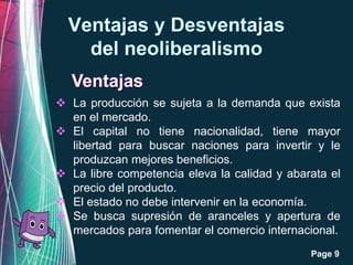 Neoliberalismo en México