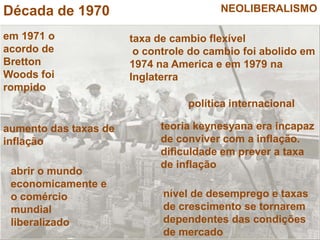NEOLIBERALISMOa ética: matéria do individuo privado e  não é um interesse de estadonova moralidade:revisão na concepção de individuorevisão na concepção de natureza nova moralidade:revisão na concepção de individuorevisão na concepção de natureza  revisão do papel do estado  democraciapolítica e seus resultados revisão do papel do estado  democraciapolítica e seus resultados.. . a sustentação do estado para iniciativas igualitários da política é um ataque no " empreendedorismo e esforço" , " auto-gerência" responsável; e " sacrifício pessoal”; (Keat,1991;Peters, 1992).. . a sustentação do estado para iniciativas igualitários da política é um ataque no " empreendedorismo e esforço" , " auto-gerência" responsável; e " sacrifício pessoal”; (Keat,1991;Peters, 1992)