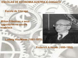 MONETARISMOkeynesianos X monetaristaspolítica neoliberal 1960 e 1970resposta para a inflação  da teoria monetarista para mudar a demanda Keynesiana. prever a demanda provou ser difícil, especialmente pelas exportações e investimentos privados A solução para os monetaristas, são adotadas na oferta gerenciamento da demanda  ( salários e preços) Xauto-estabilização  de mercado.“ natural taxa de desemprego”Inflação x emprego“ taxas de câmbio flutuantes”x padrão ouro 