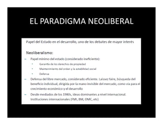 EL PARADIGMA NEOLIBERAL
 