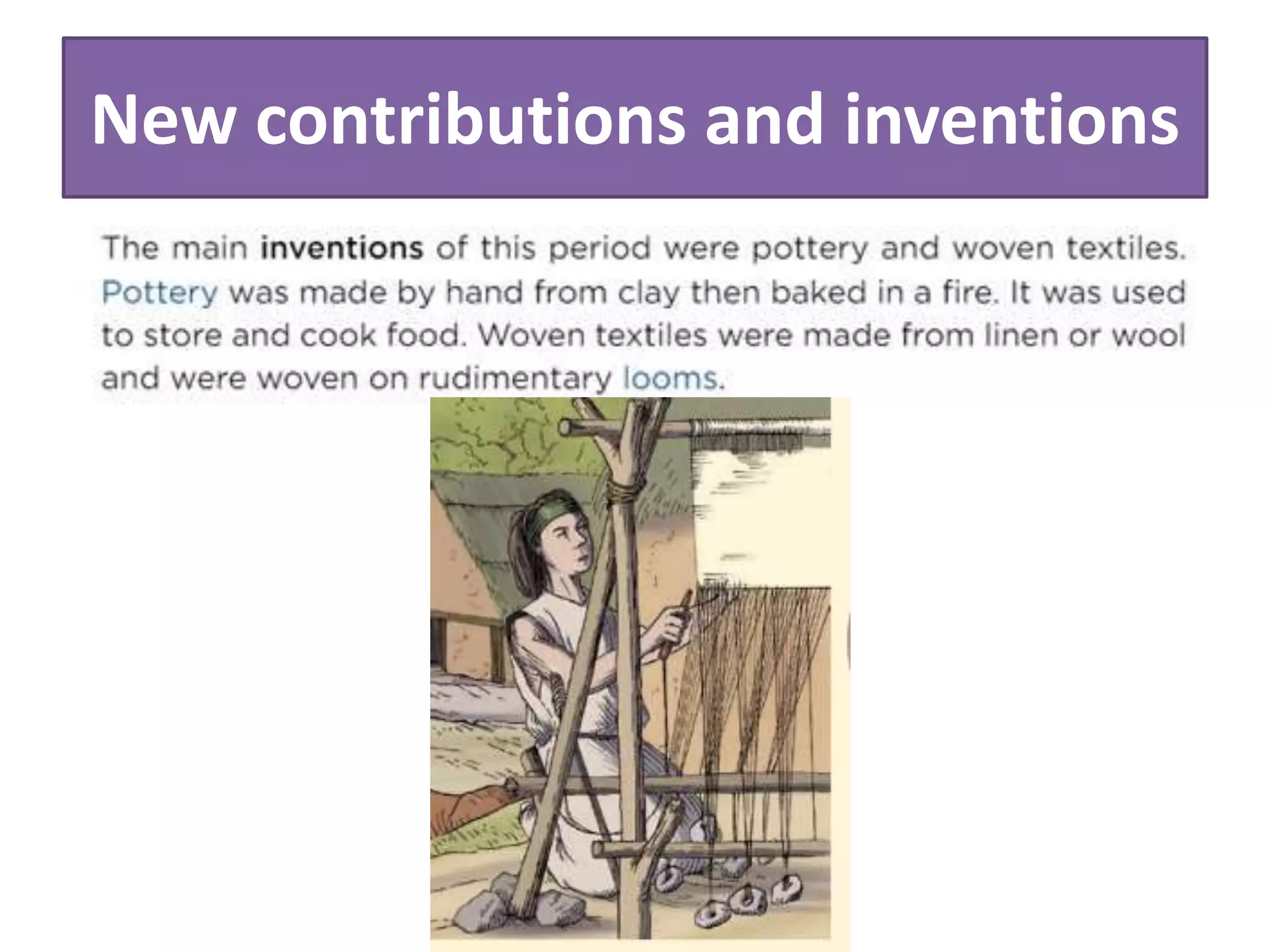 New contributions and inventions