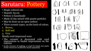 Conclusion
• No microliths like Ganga plain
• Similarity: Cord-impressed pottery
• The cord impressions suggest the neolit...
