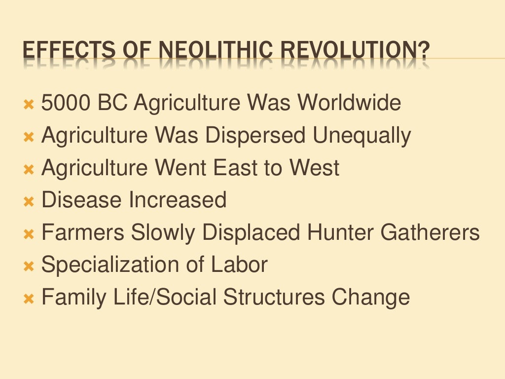 World History Neolithic Revolution