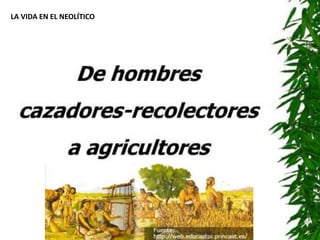 LA VIDA EN EL NEOLÍTICO