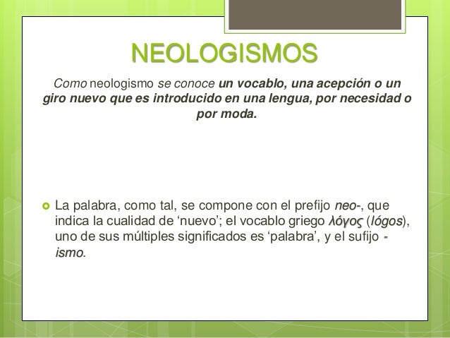 Resultado de imagen de neologismos