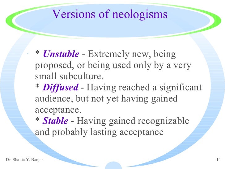 Neologisms