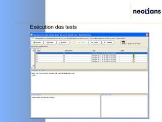 Exécution des tests 