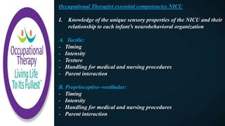 Occupational Therapy Practice in the Neonatal Intensive Care Unit | PPTX