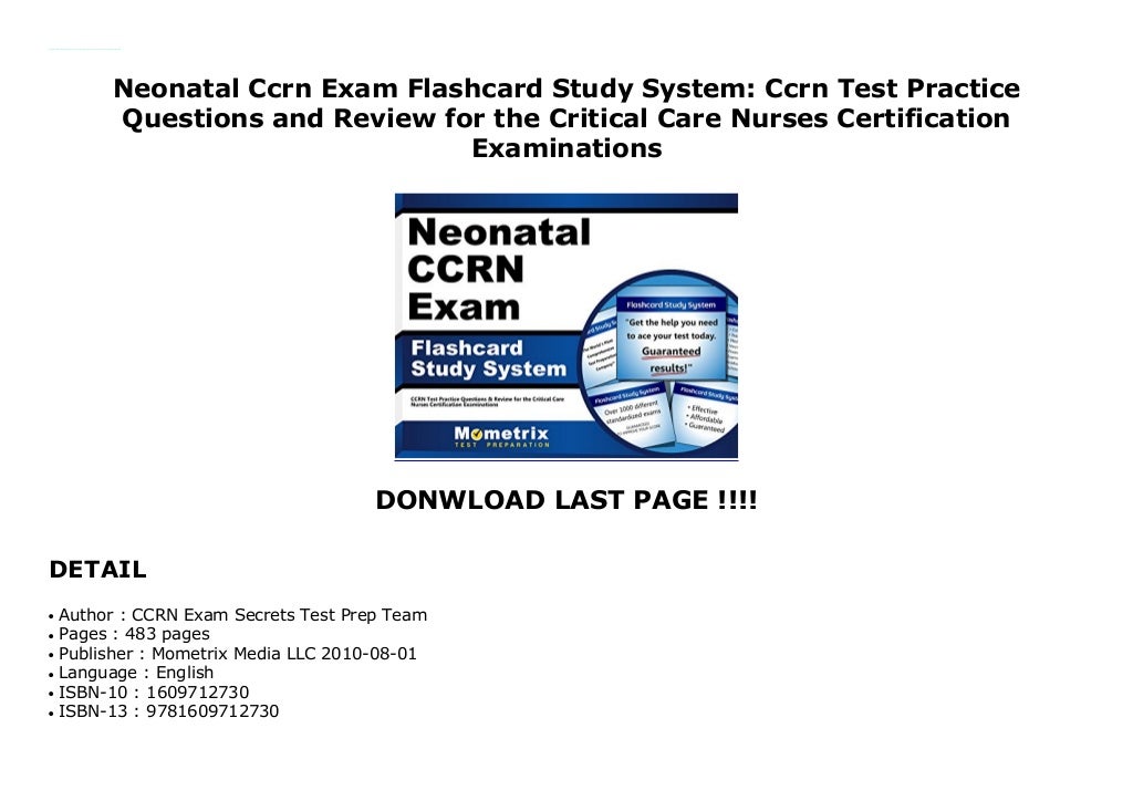 CCRN-Pediatric Online Praxisprüfung