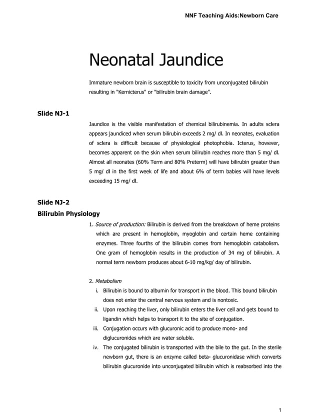 neonatal jaundice PDF