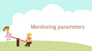 Monitoring parameters
 