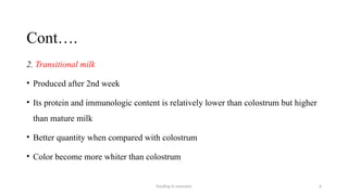 Transitional Colostrum Color Comprehensive Guide to Neonatal Feeding: Breastfeeding, Preterm ...