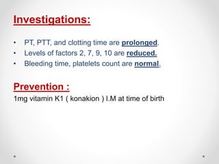 Neonatal hematological disorders | PPTX