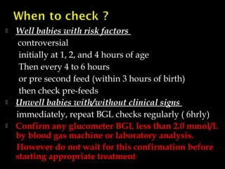 Neonatal hypoglycemia | PPT