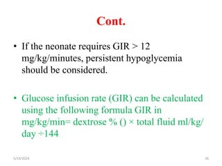 neonatal hypogycemia.pptx imhportant for | PPTX