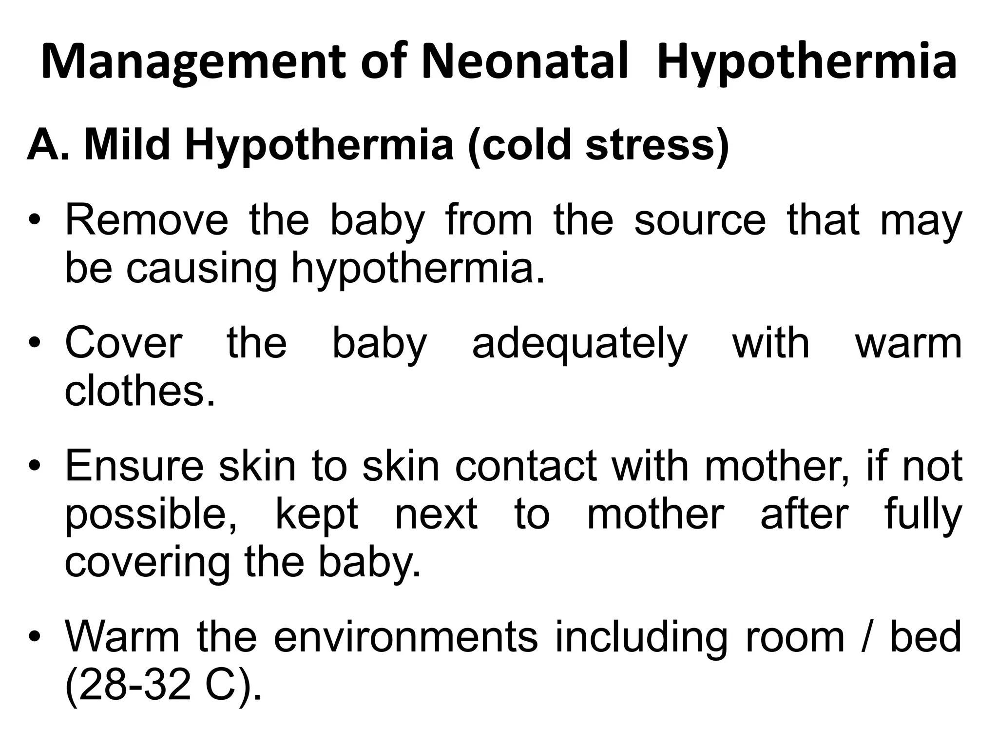 Neonatal hypothermia | PPTX