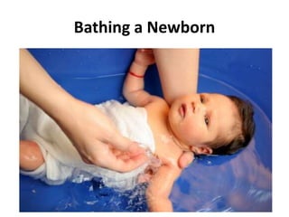 Bathing a Newborn
 