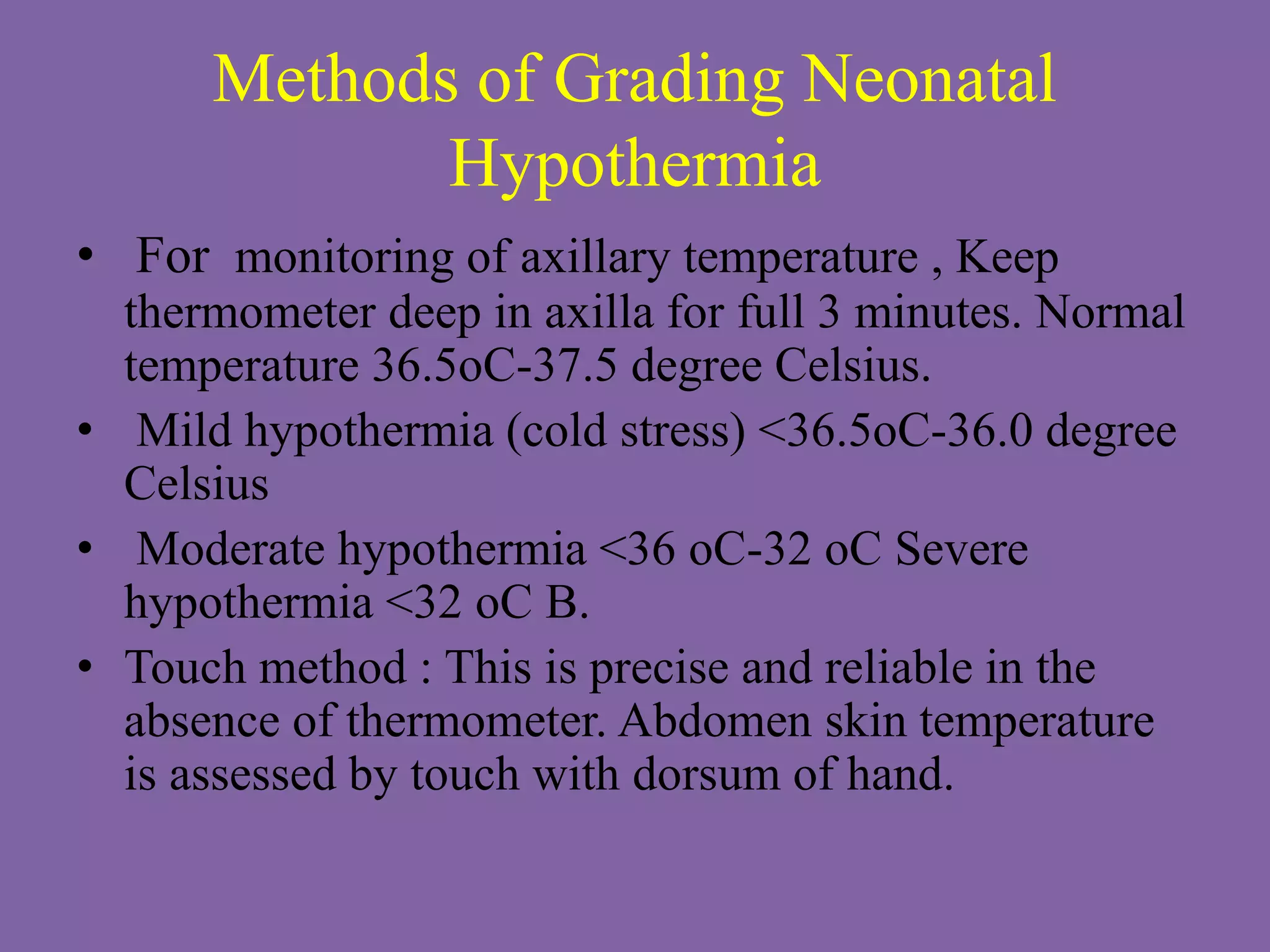 Neonatal hypothermia | PPTX