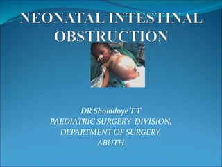 neonatal intestinal obstruction.ppt | Digestive Disorders | Diseases ...