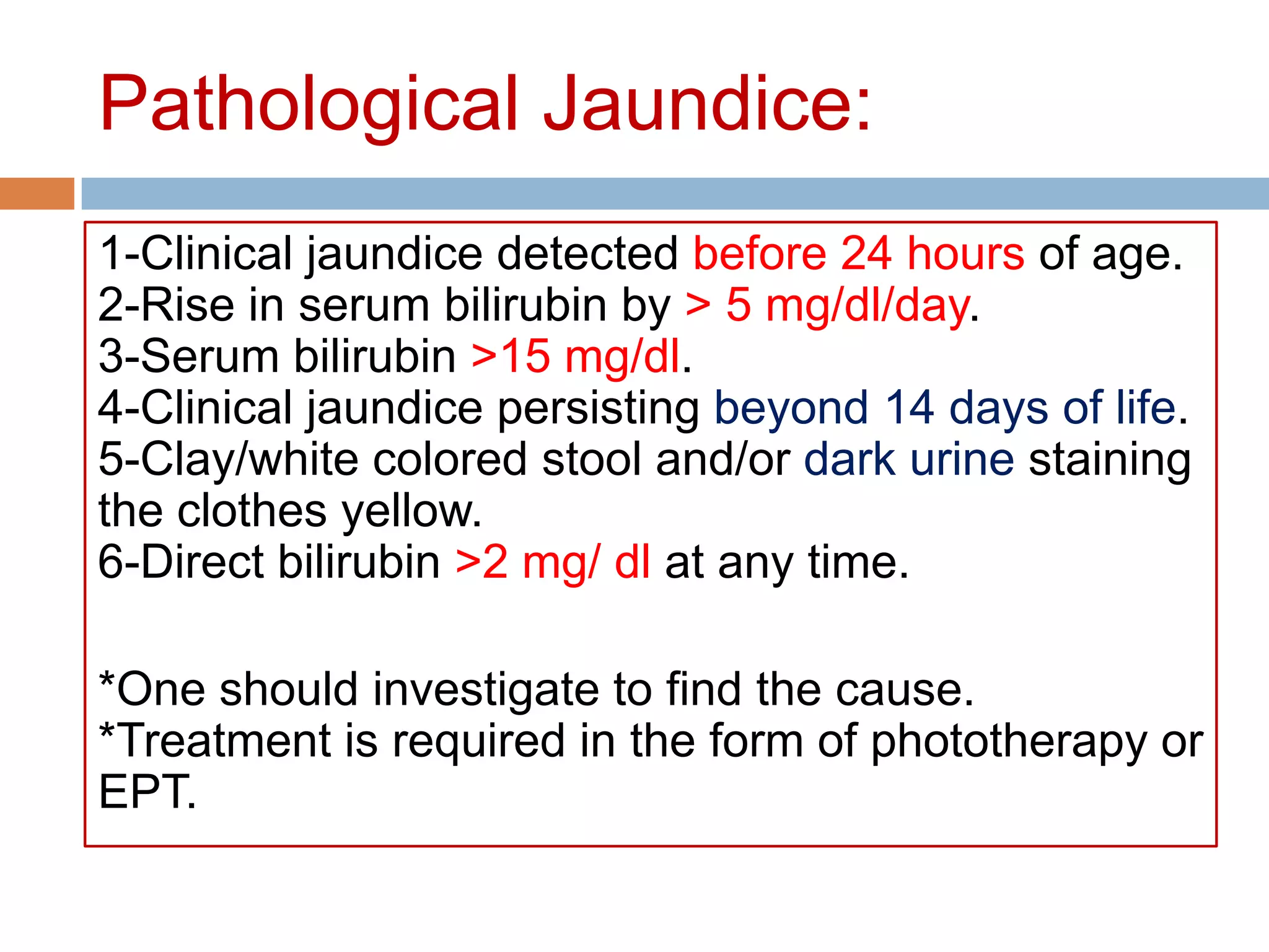 Pathologic Jaundice Neonatal Jaundice 1 | PPSX