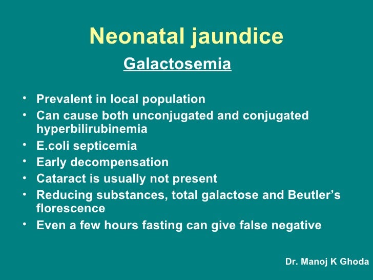 Neonatal jaundice and primer of metabolic diseases