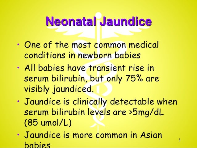 Neonatal Jaundice Bilirubin Levels Chart