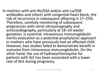 Shinohara et al. assessed the possibility of preventing cardiac or
cutaneous manifestations of NLE or treating the fetus w...