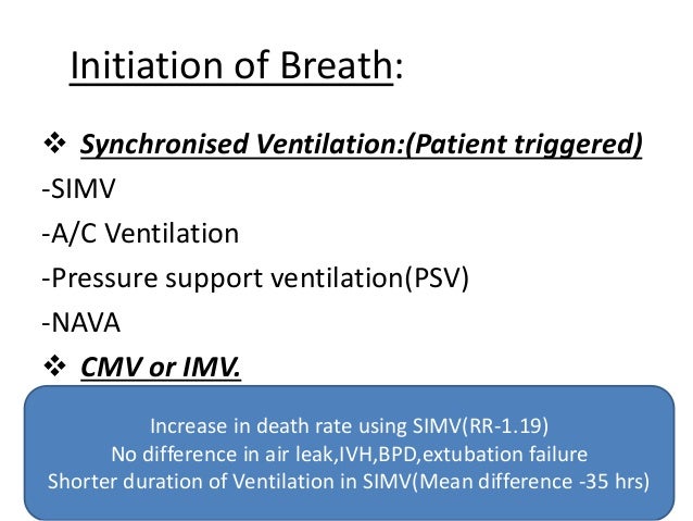 neonatal mechanical ventilation