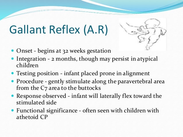 Child Reflexes Chart