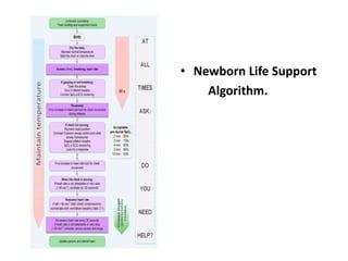 • Newborn Life Support
Algorithm.
 