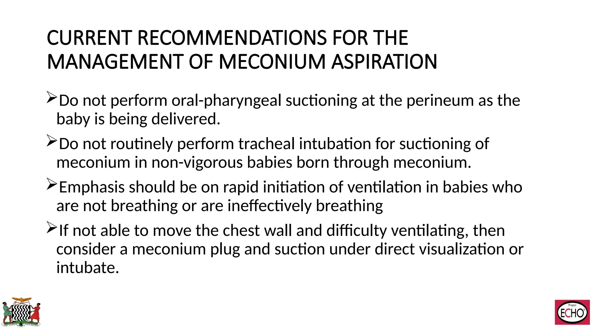 Neonatal Resuscitation describing the practices in Zambia | PPTX