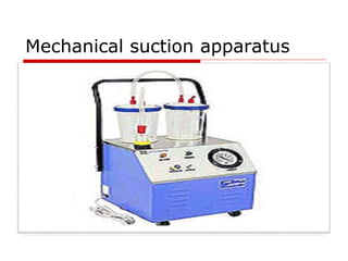 Mechanical suction apparatus
 