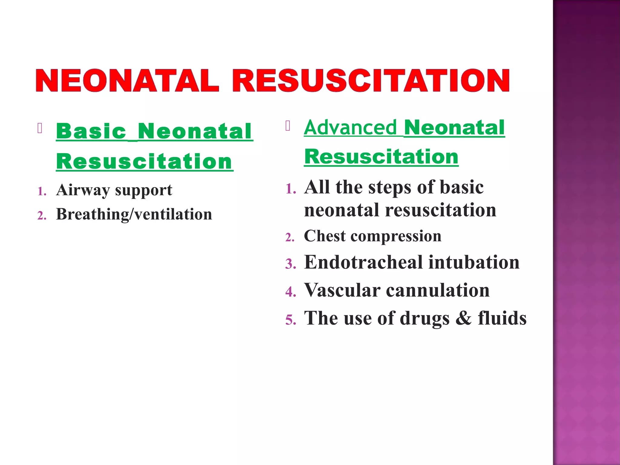 Neonatal resuscitation part 2 by dr.saleem | PPT