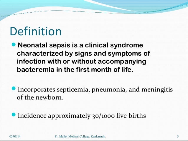 Neonatal sepsis