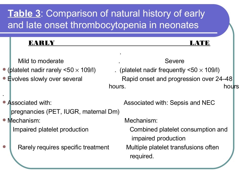 Neonatal thrombocytopenia
