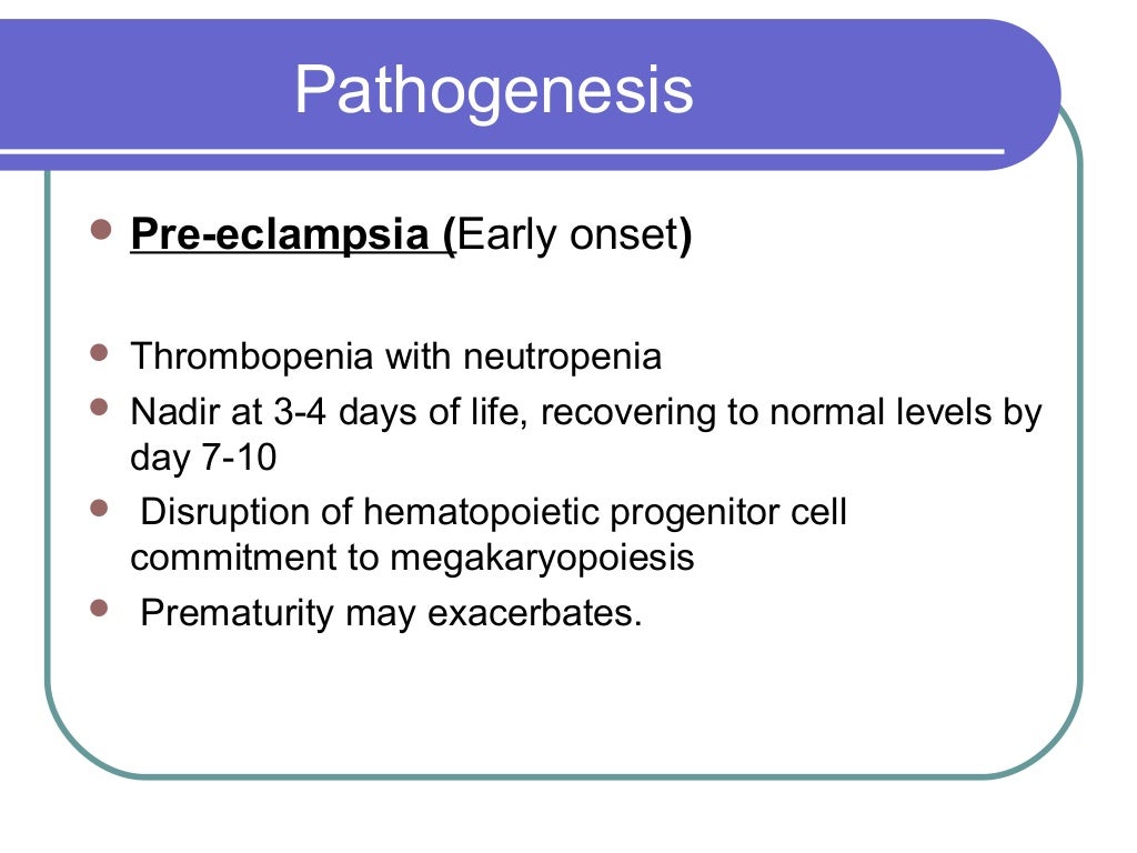 Neonatal thrombocytopenia