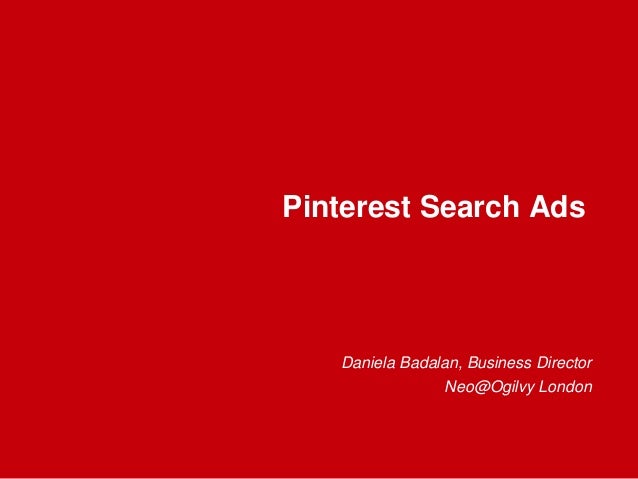 Pinterest Search Ads Neo Ogilvy London Pinterest Search Ads Neo Ogilvy London