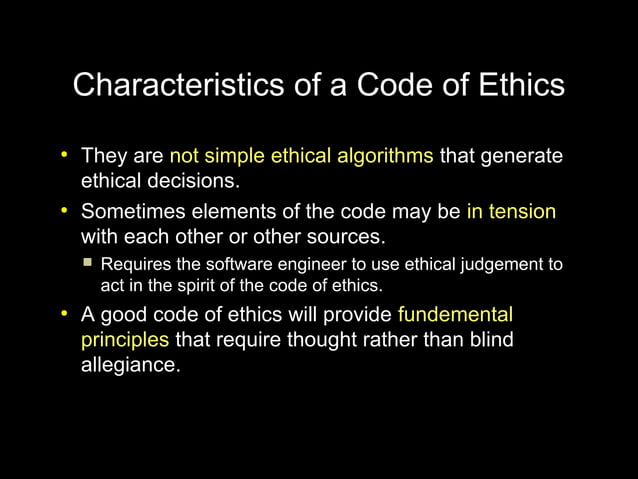 Professional Code Of Ethics In Software Engineering