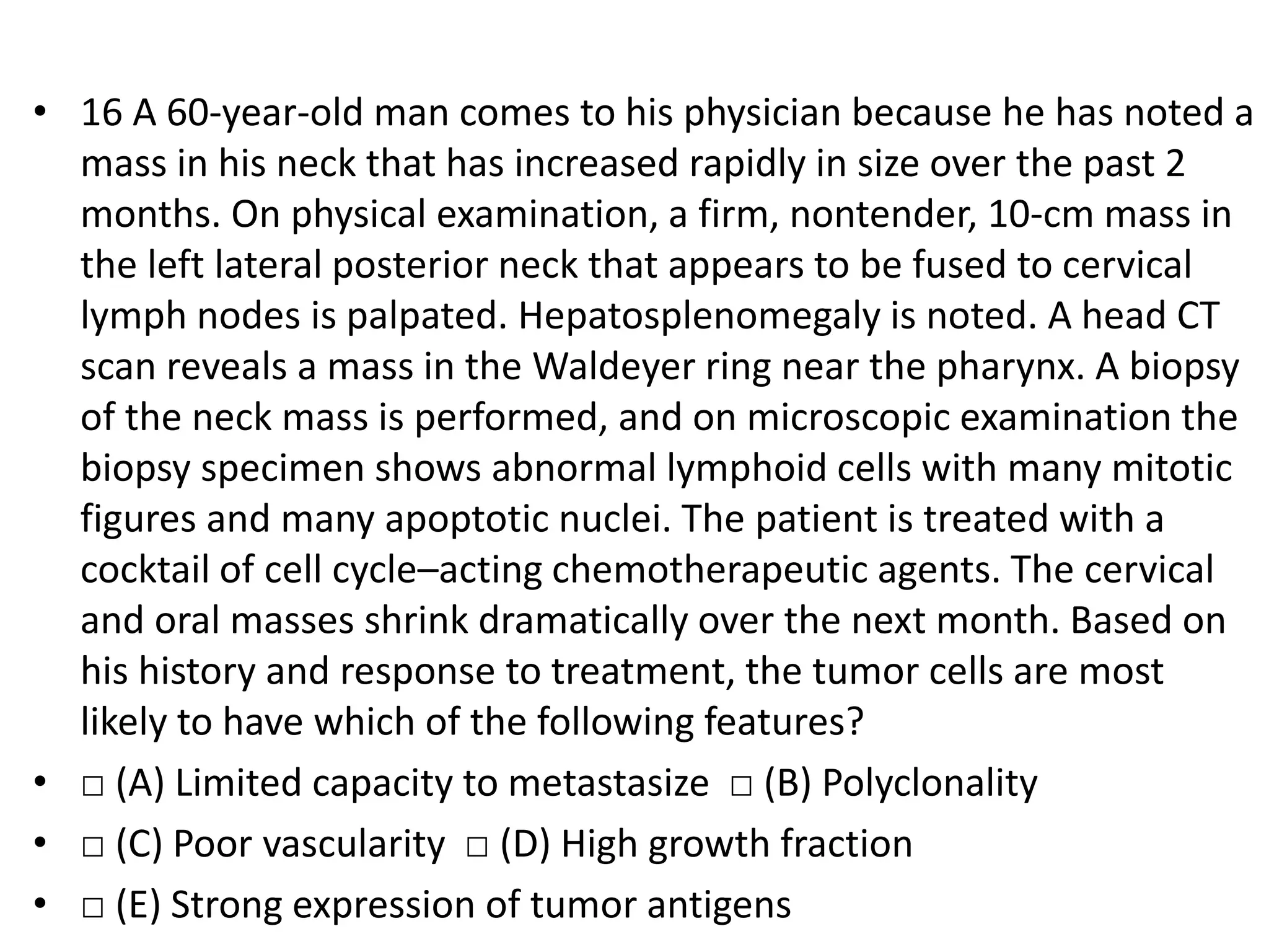 NEOPLASIA MCQs & USMLE Style case based study by Dr. ROOPAM JAIN | PPTX